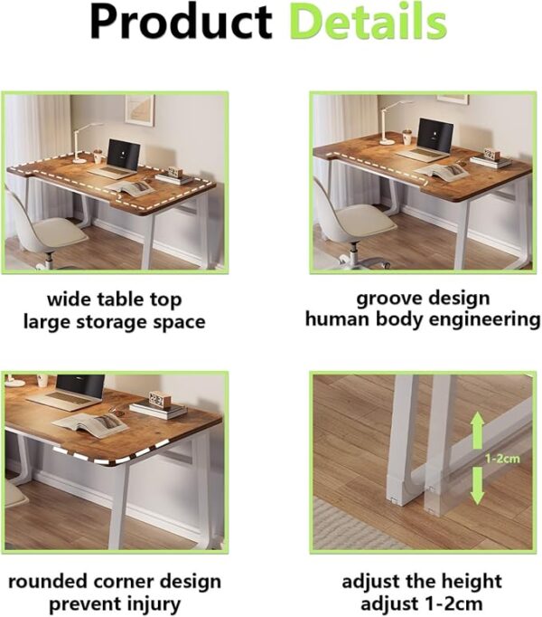 Modern Study Desk for computer laptop Work and Gaming Setup - Image 2