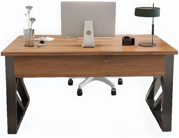 CraftThink Computer Desk with Toboggan Base & Cable Management – Home Office Work Table - Image 2