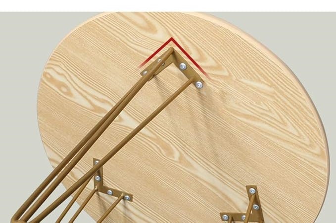 Round Coffee Table Living Room, Home Office, Nightstands, Bedroom with Metal Legs - Image 7