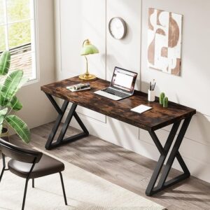 Z-Shaped Metal Leg, Modern Simple Home Office Computer Table