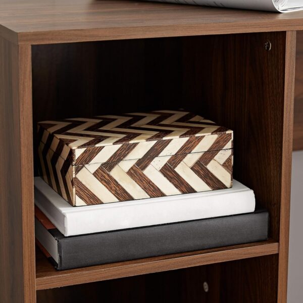 Modern 6-Cube Storage Desk – Sleek Workstation - Image 3