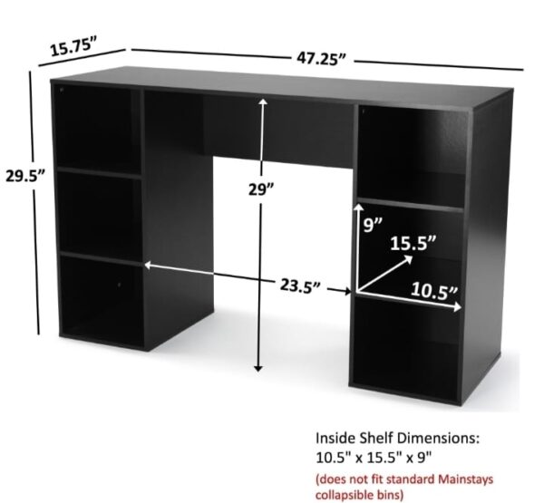 Modern 6-Cube Storage Desk – Sleek Workstation - Image 6
