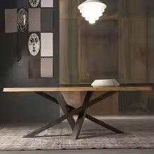 Modern Wrought Iron Dining Table - Image 3