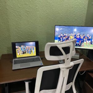 Modern K-Shaped Computer Office Study Desk