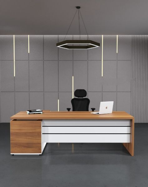 Italian Luxury L-Shaped Executive Office Desk
