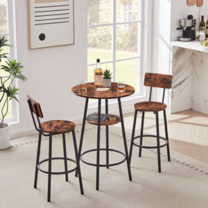 Round Bar Stools With Chair