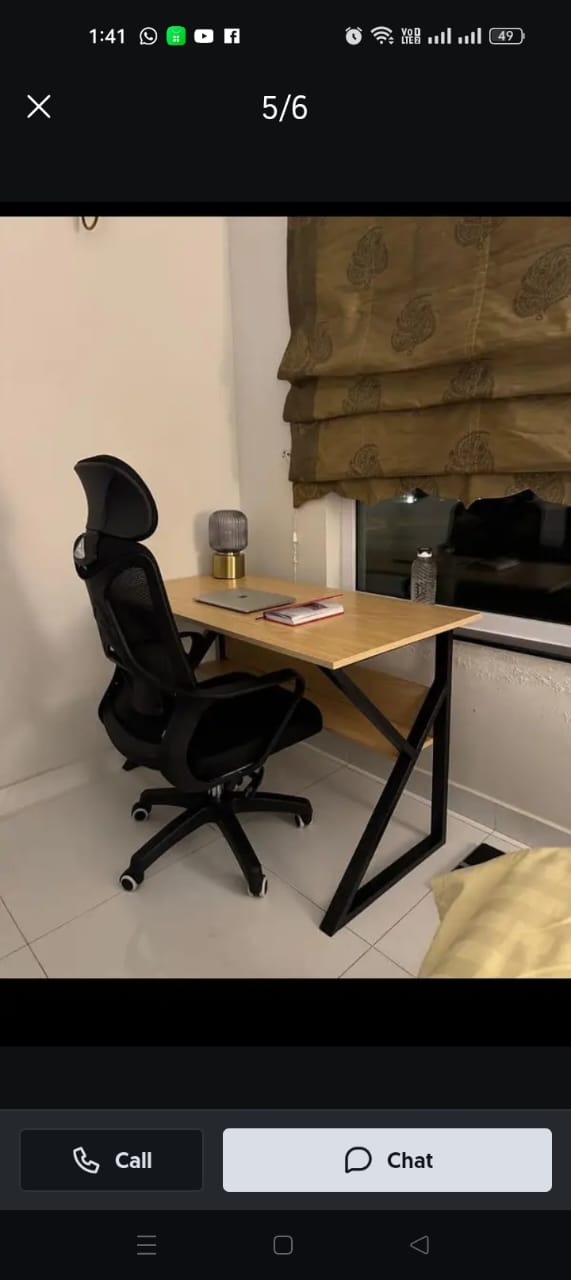 Modern K-Shaped Computer Office Study Desk - Image 15
