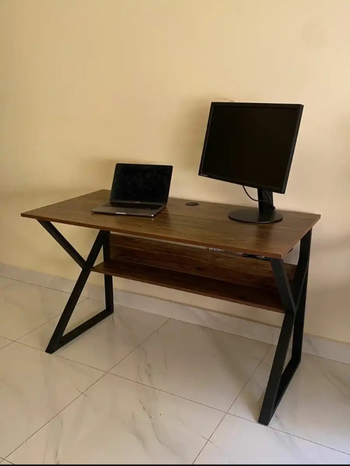 Modern K-Shaped Computer Office Study Desk - Image 7