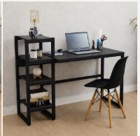 Modern Computer Desk with Storage Shelves | Space Saving Study & Office Table - Image 2
